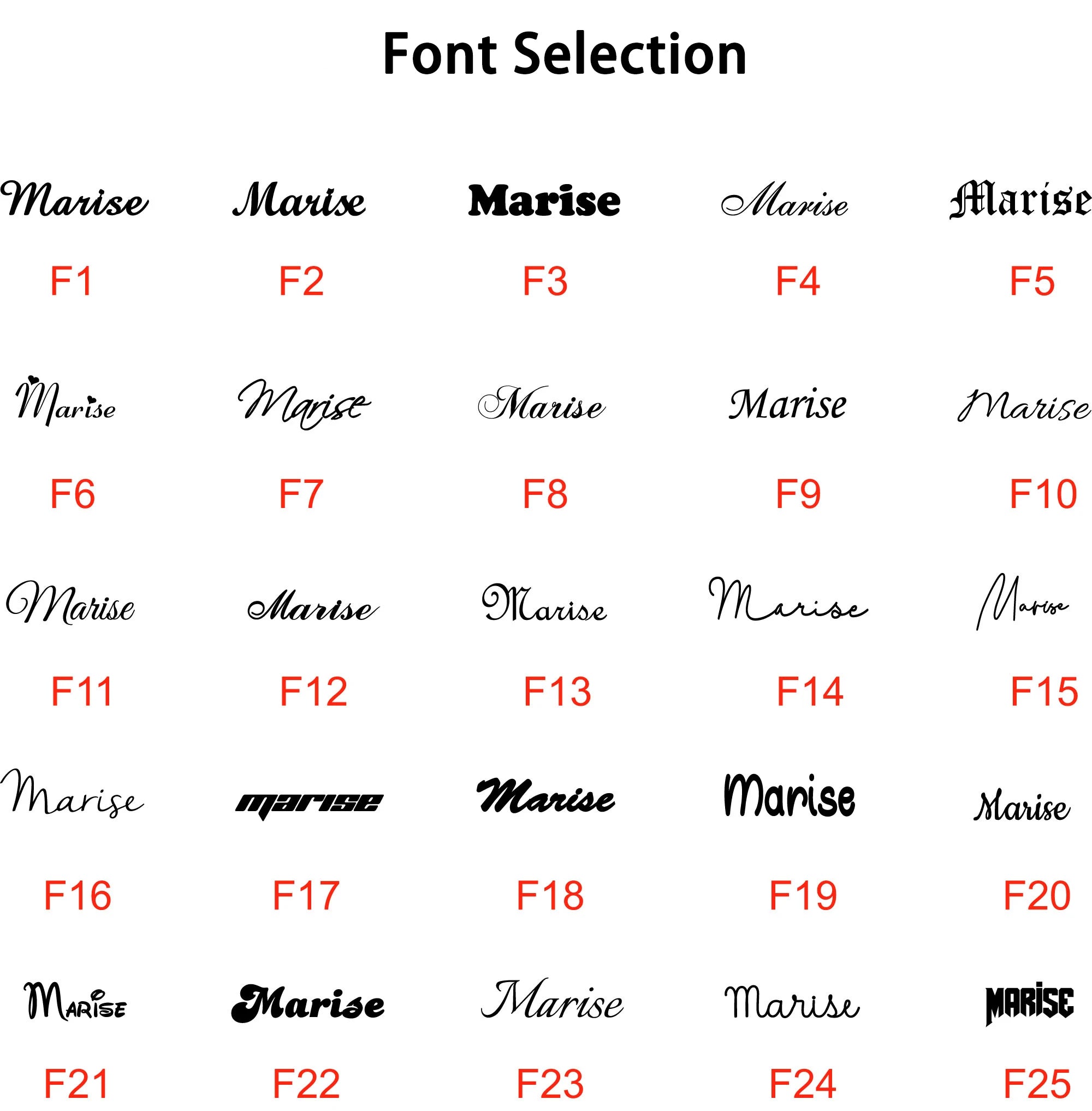 Gepersonaliseerde naamkettingen en sieraden