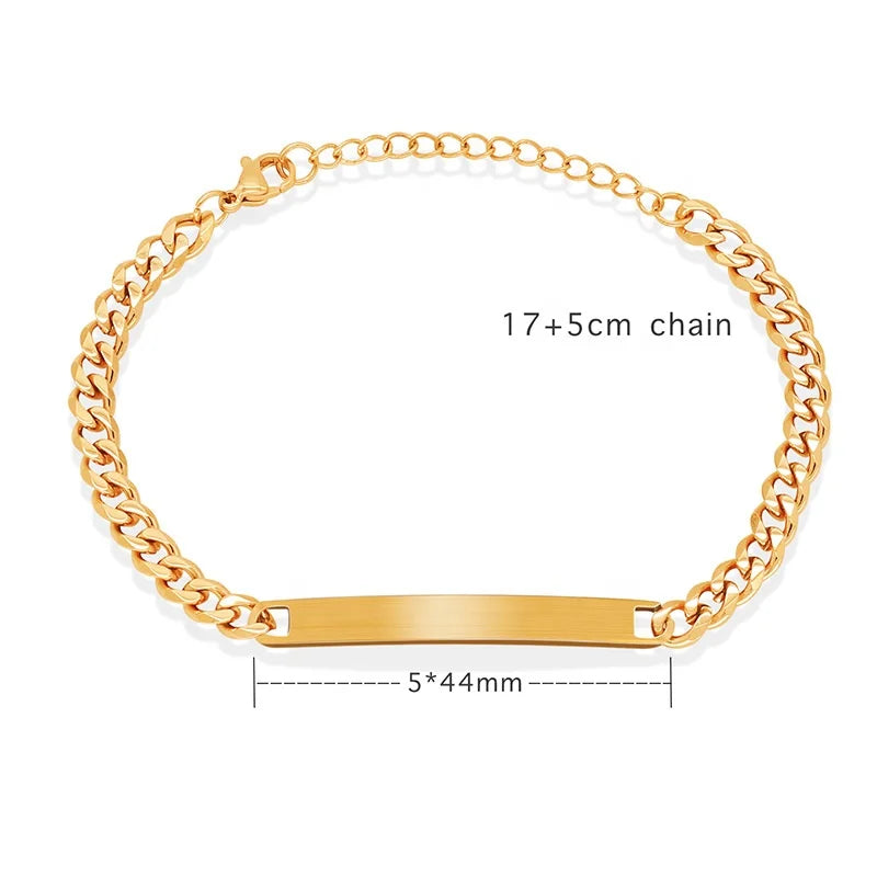 Cubaanse armband met graveerfunctie op maat