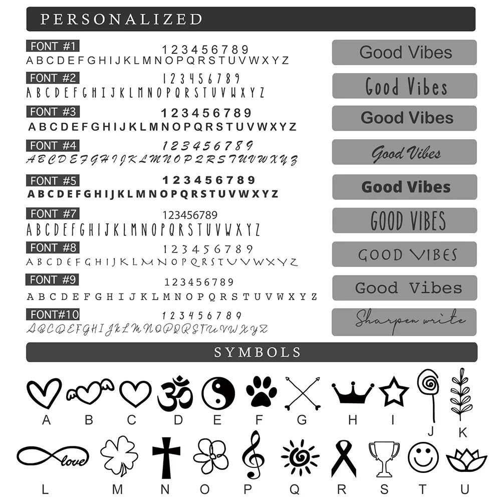 Naamkettingen met gegraveerde geboortesteen 