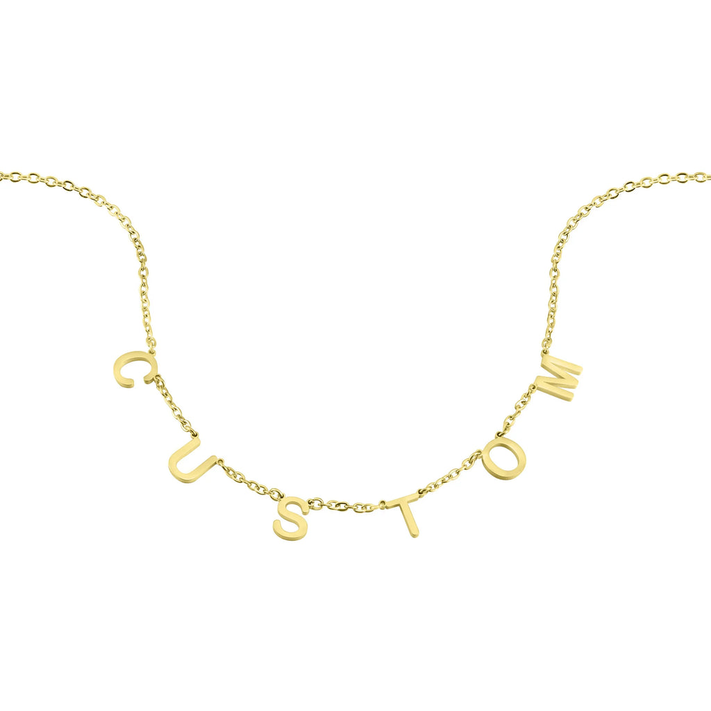 Customized Name&Initial Letter Necklace