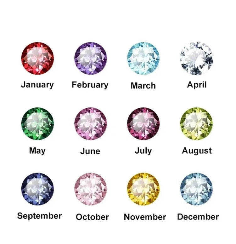 Maßgefertigtes, gebogenes Armband aus 925er Silber mit Geburtsstein